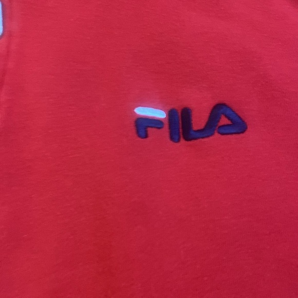 Fila Red Pullover Half Zip. Size Large. - Picture 2 of 6